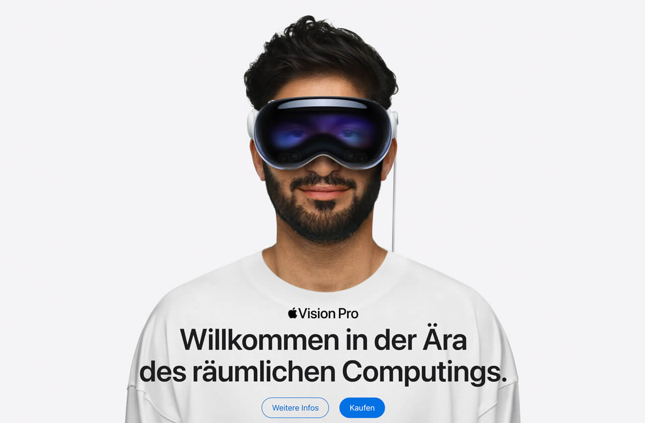 Beispiel eines Hero-Images von Apple - Inspiras Webagentur Frankfurt am Main
