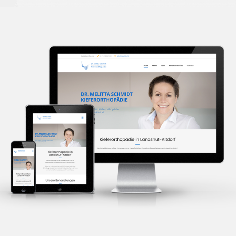 Website Neugestaltung Dr. Melitta Schmidt von der Inspiras Webagentur Frankfurt